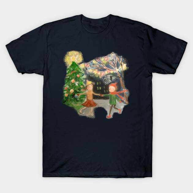 Evening ice skating T-Shirt by AleksandraHurson